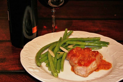 Pork Tenderloin with Wine Wholeseed Sauce